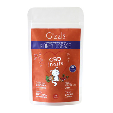 Gizzls Chicken CBD Kidney Cat Treats - 3mg