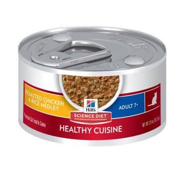 Hill's Roasted Chicken & Rice Medley Mature 7+ Canned Cat Food