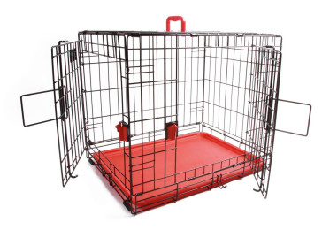 M-Pets Voyager Wire Pet Crates - Red