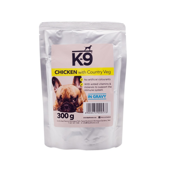 Pet Heaven K 9 Chicken Veg Dog Food Pouch Buy K 9 Pet Food Online South Africa Pet Heaven Online Pet Store