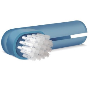 Pet Dent Dog Finger Toothbrush-Blue