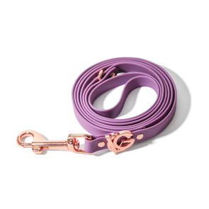 Valgray Premium Waterproof Small Breed Dog Lead - Lilac & Rose Gold