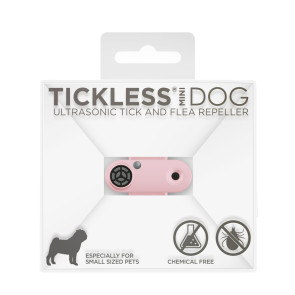 Tickless Mini Ultrasonic Tick and Flea Repeller for Dogs - Pink