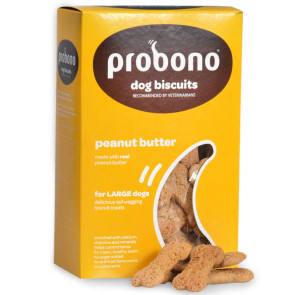 Probono Peanut Butter Large Dog Biscuits