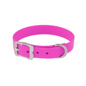 RedDingo Vivid PVC Dog Collar-Hot Pink