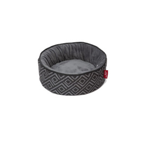Wagworld Cosy Cup Pet Bed - Black & Grey