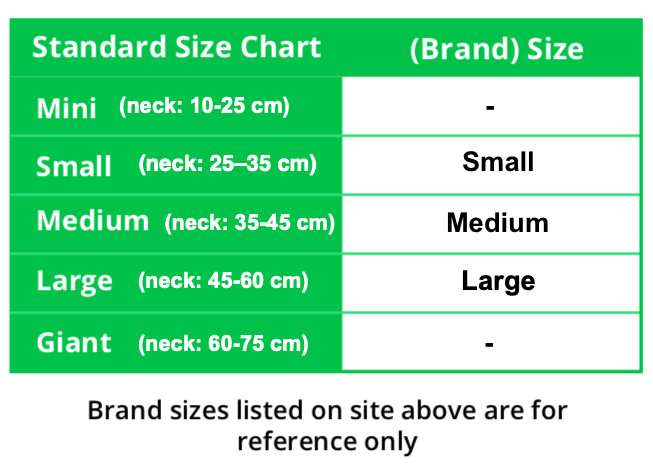 halti no pull harness size guide